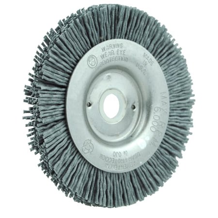 Weiler 3" Narrow Face Nylox Wheel, .040/120SC Crimped Fill, 1/2"-3/8" 31094